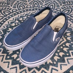Navy Vans Unisex Classic Slip On Skate Shoe